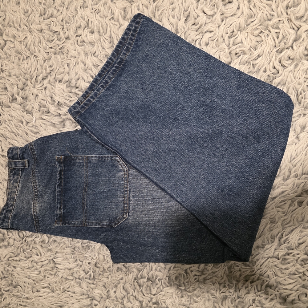 Edikted Blue Wide Leg Jeans
